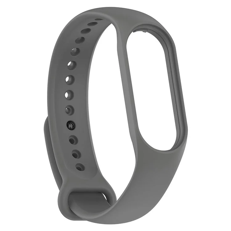 For Xiaomi Mi Band 7/6/5 TPU Watch Band Quick Release Wrist Strap for Sports Watch Replacement Accessories - Dark Grey