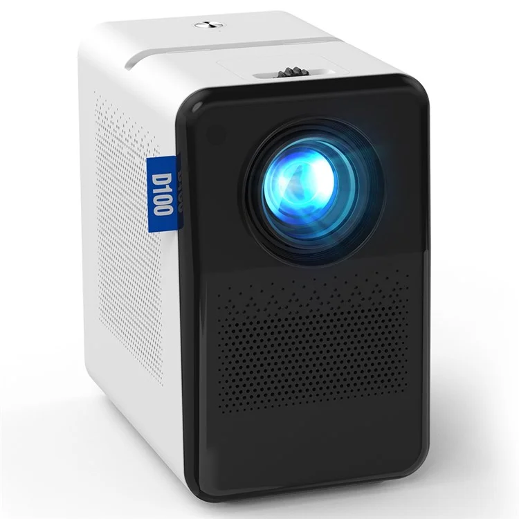 D100 Home Theatre 1080p HD Projector 180 Ansi Lumens Manual Focus 100 '' Mini Projector - us Plug