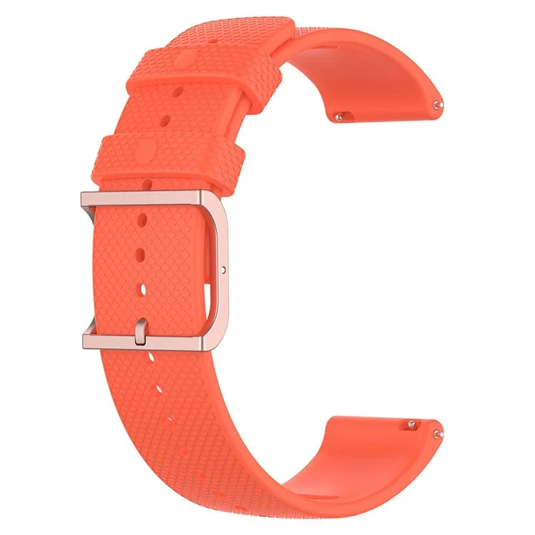 Für Polar Ignite/Ignite2/Unite/Pacer Silikon-Armbanduhr Riemen Punkte-Design Rechteckschnalle Handgelenkband Ersatz 20mm - Orange