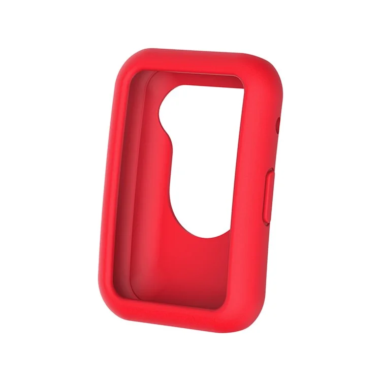 Silicone Watch Band Para el Ajuste de Reloj Huawei, Correa de Muñeca Ajustable de Reemplazo + Estuche de Reloj Anti-scratch - Rojo