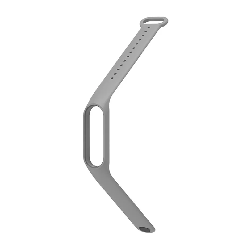 Soft TPU Watch Band for Xiaomi Mi Band 7, Adjustable Wrist Strap Bracelet Replacement - Grey