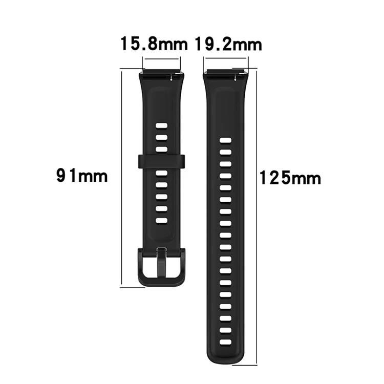 Cinturino orologio con stampa a motivo per Huawei Band 7, braccialetto regolabile in TPU di ricambio - Motivo leopardato