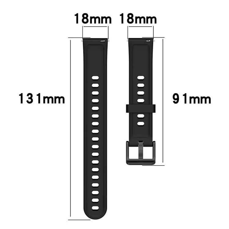 Bracelet de montre intelligent en silicone doux pour Realme Band 2, bracelet de remplacement réglable avec boucle épingle - Beige