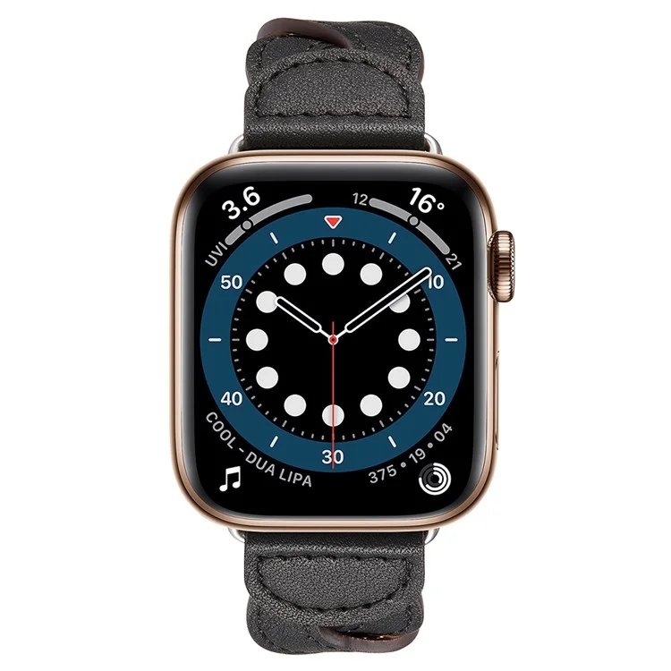A030 Для Apple Watch Series 7 41 Мм/серия 6/5/4/SE 40 Мм/серия 1/2/3 38 Мм Стильные Тканые Дизайнерские Часы Top Best Top Loid - Черный