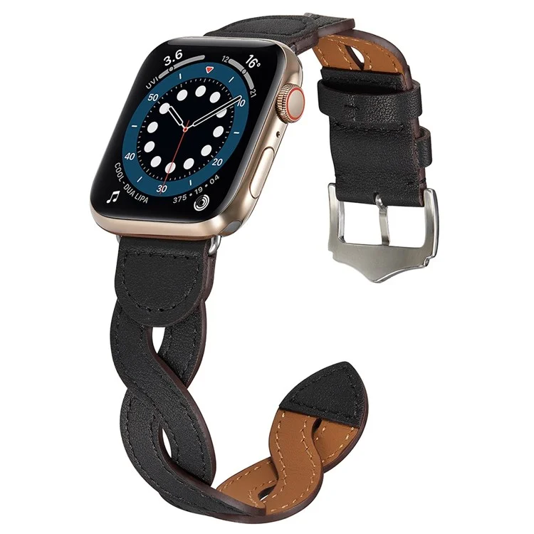 A030 Для Apple Watch Series 7 41 Мм/серия 6/5/4/SE 40 Мм/серия 1/2/3 38 Мм Стильные Тканые Дизайнерские Часы Top Best Top Loid - Черный