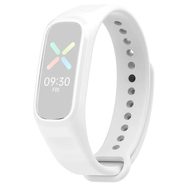 TPU Sports Watch Band for Oppo Band Vitality Edition, Adjustable Wrist Strap Replacement - White