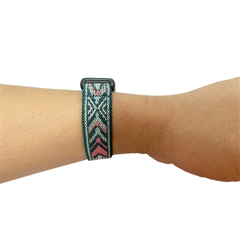 For Huawei Band 7 Stretchy Boho Watch Band Adjustable Elastic Nylon Strap Replacement Wristband - Arrow