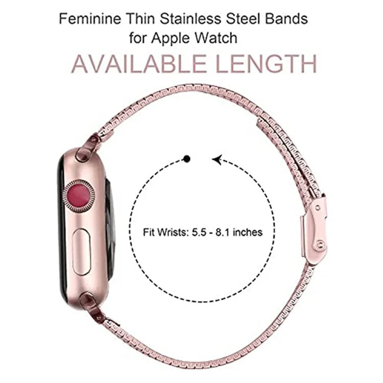 Para Apple Watch Series 10 46mm / Ultra 2 Ultra 49mm / 9 8 7 45mm / SE (2023) SE (2022) SE 6 5 4 44mm / 3 2 1 42mm / Series 8 45mm Diseño de Hebilla de Doble Capa Banda de Reloj Pulsera de Acero Inoxidable - Negro