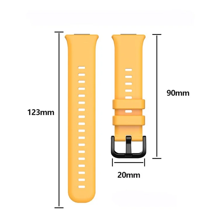Para Huawei Watch Fit 2 Silicone Watch Band Adjustable Soft Replacement Strap - Blanco