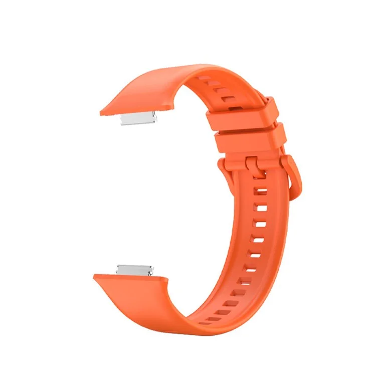 Per Huawei Watch Fit 2 Cinturino in silicone per orologio regolabile morbido - Arancione