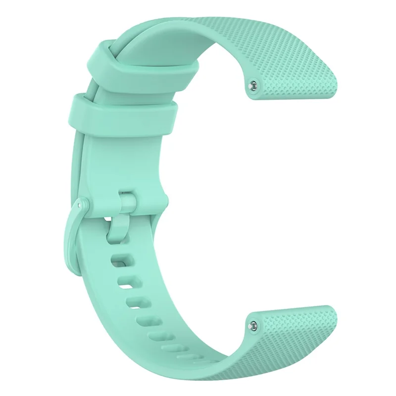 For Xiaomi Haylou Solar LS01 / ID205 / Willful SW021 Universal Grid Texture Silicone Watchband Replacement - Teal