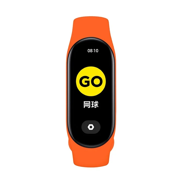 JSM For Xiaomi Mi Band 5 / 6 / 7 TPU Watch Band Quick Release Wrist Strap for Sports Watch Replacement Accessories - Orange