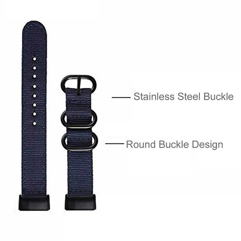For Garmin Fenix 7X  /  6X Pro  /  Tactix7 Adjustable Wrist Band 26mm Nylon Watch Strap Replacement Watchband - Blue