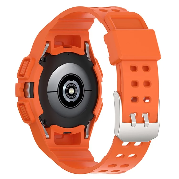 Para Samsung Galaxy Watch4 40mm TPU Smart Watch Pulsera Banda de Reloj Deportiva Bumper con Funda Protectora - Naranja