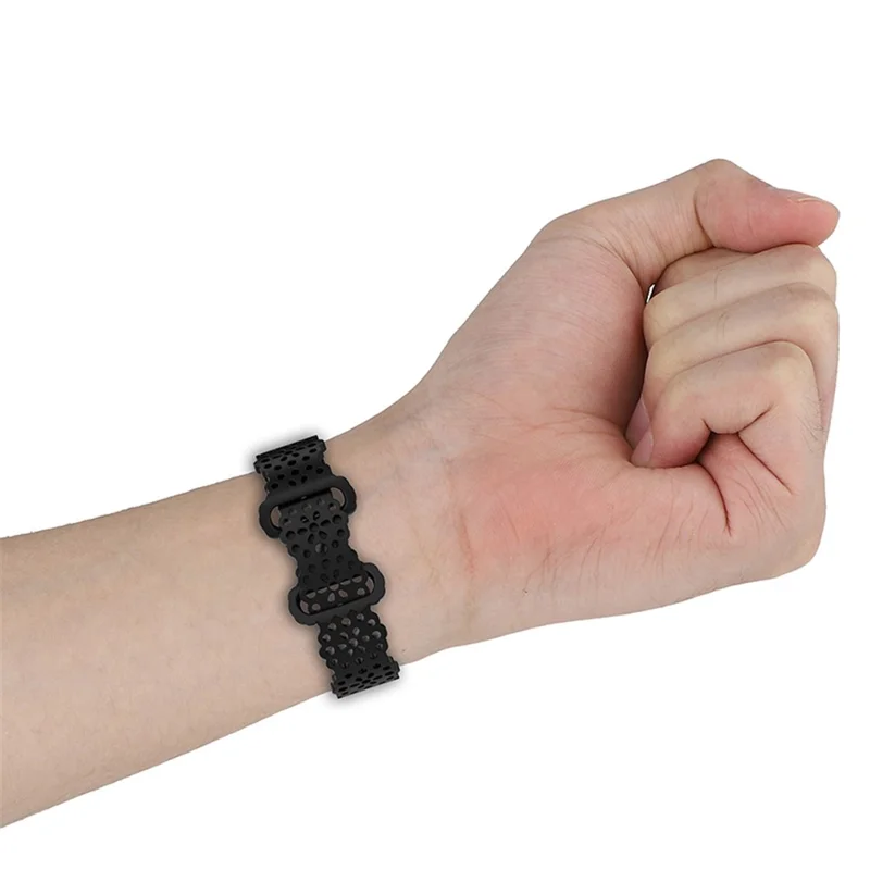 For Fitbit Versa Versa 3 / Sense Lace Flower TPU Band Hollow-out Sport Wristband Replacement - White