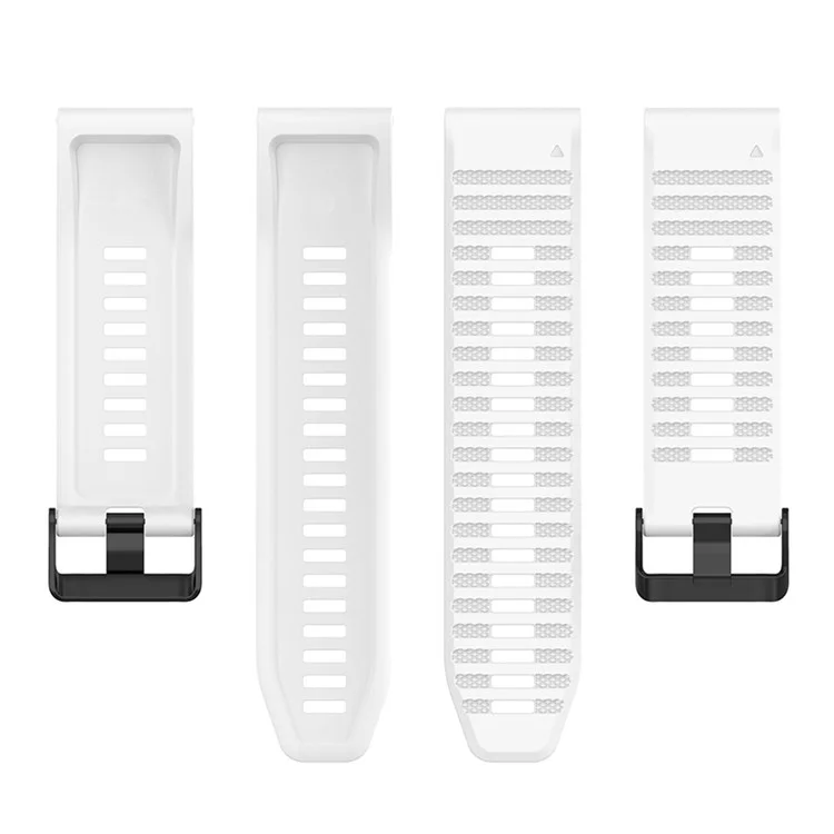 For Garmin Forerunner 955 / Forerunner 945 / Forerunner 935 / Descent G1 Silicone Replacement Band 22mm Sports Strap Wristband with Screwdrivers - White