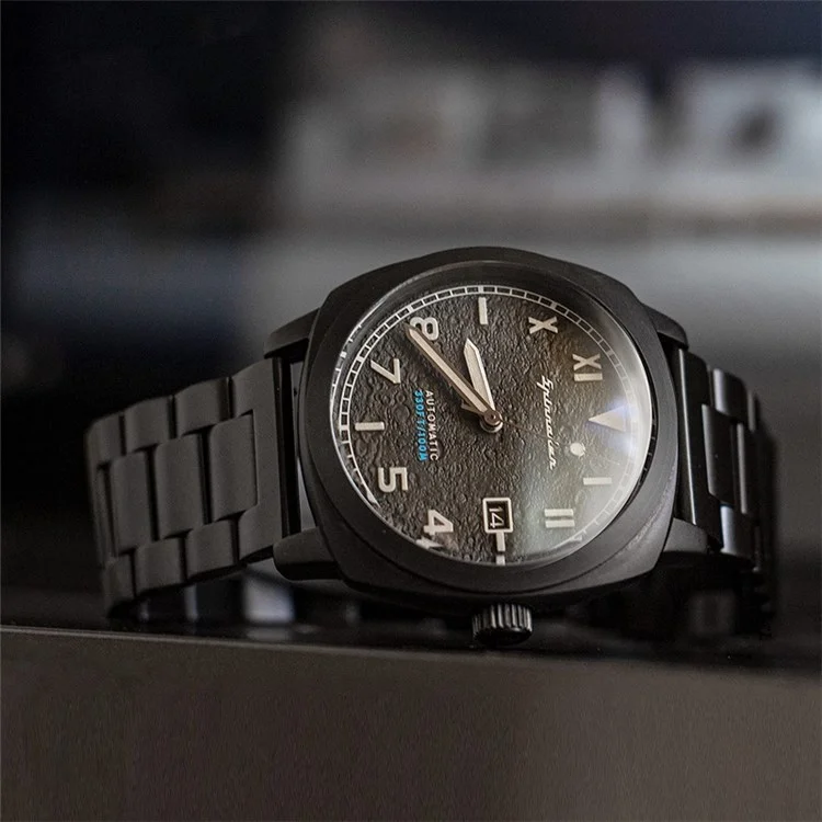 JLT Für Samsung Galaxy Watch4 Classic 46mm / 42mm / Garmin Venu 2 Plus 22mm Edelstahlarmband Drei Perlen Armband - Schwarz