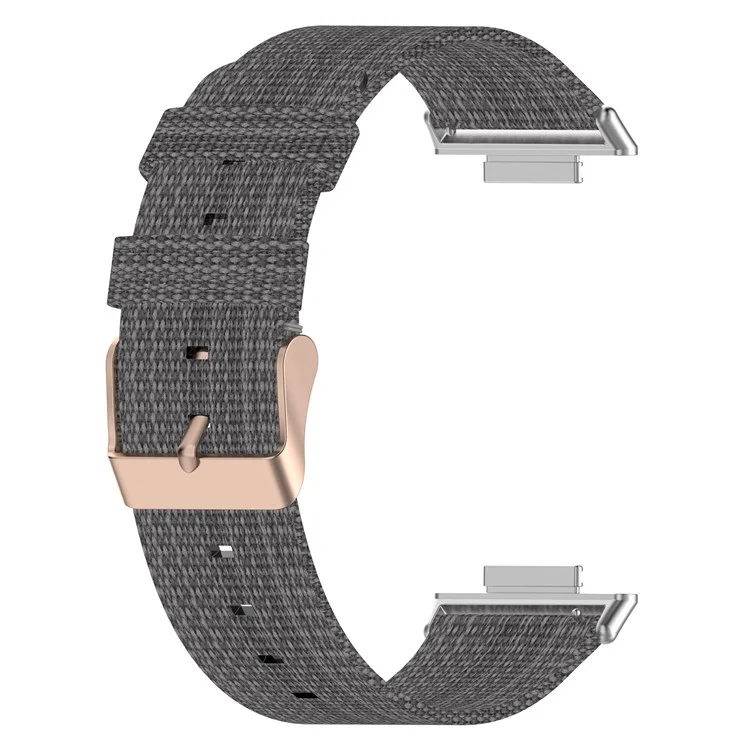 Für Huawei Watch Fit 2 Uhrenarmband mit Schnalle Nylon-Armband Sport-Uhr 20 mm Schnellverschluss-Armband - Dunkelgrau