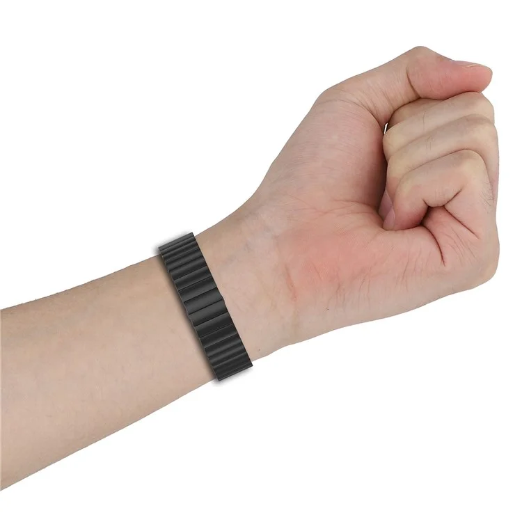 Für Huawei Watch Fit 2 Smart Watch Band Buckle Design Metal Wrist Strap Replacement - Schwarz