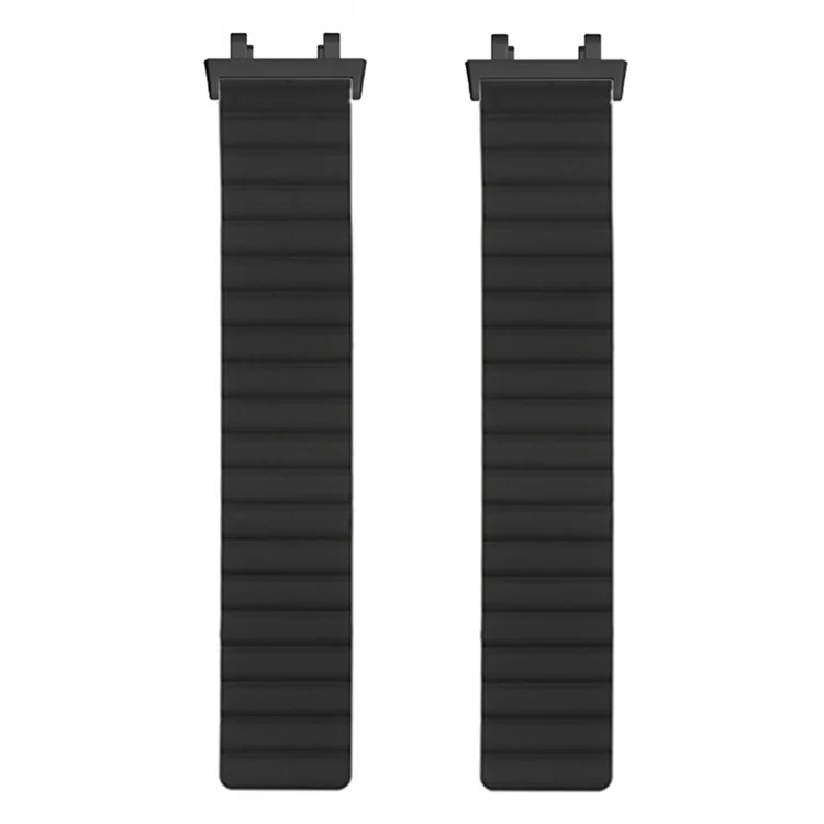 Cinturino Magnetico a prova di sudore per Huami Amazfit T-Rex 2 Cinturino in silicone regolabile a doppio colore - Nero