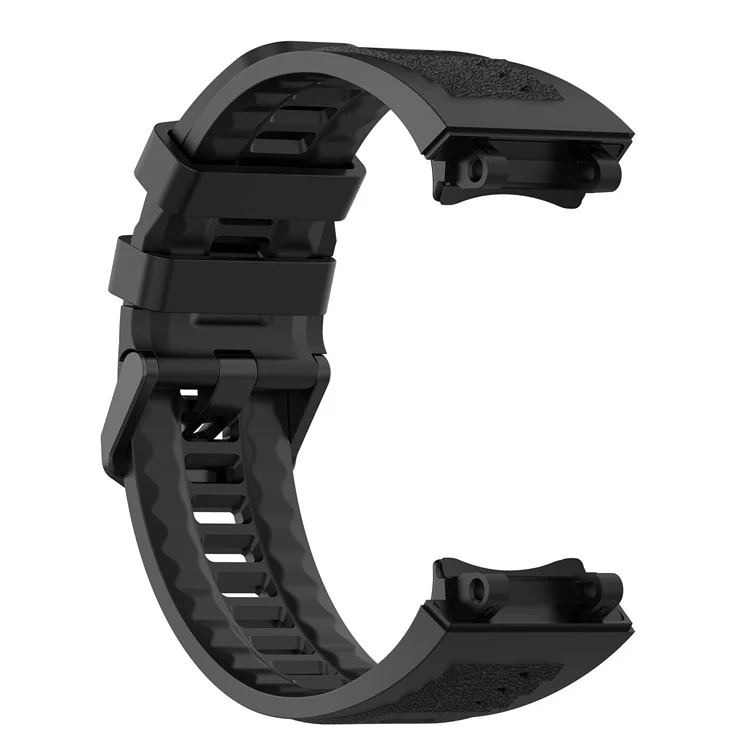 Para Huami Amazfit T-Rex 2 Substituição Relógio Banda de Relógio Strap Universal 22mm Silicone Watchband - Preto