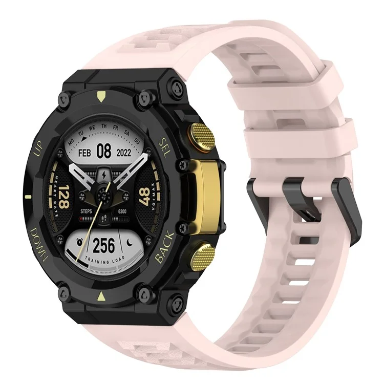 Для Huami Amamfit T-rex 2 Замена Часов Watch Band Watch Strap Universal 22-мм Силиконовой Ряд Часов - Розовый