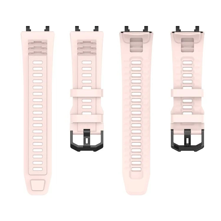 For Huami Amazfit T-Rex 2 Replacement Watch Band Watch Strap Universal 22mm Silicone Watchband - Pink