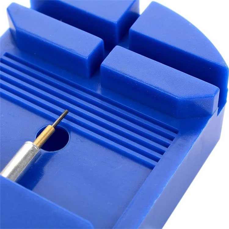 Stainless Steel Watch Band Splitter Manual Metal Watch Chain Pin Disassemble Watch Repair Tool - Blue