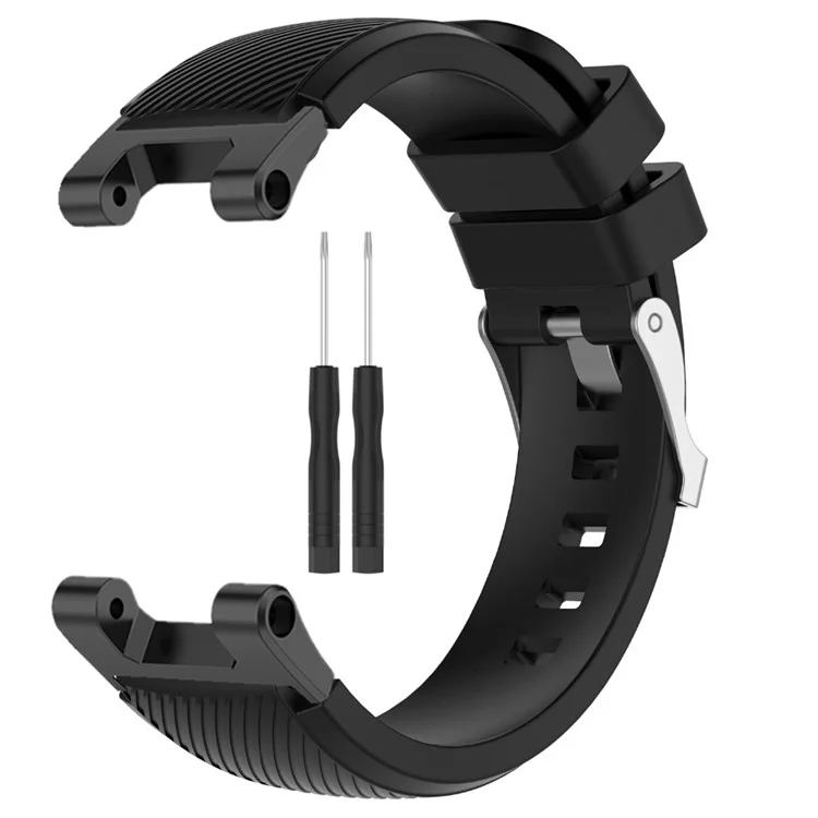 Per Huami Amazfit T-Rex / T-Rex Pro / Ares Twill Texture Watch Band Cinturino in Silicone Universale 22mm Sostituzione Cinturino - Nero