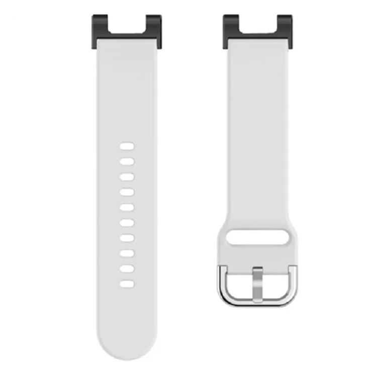 Para Huami Amazfit T-rex / T-Rex Pro / Ares, Banda Universal de 22 mm Watch Silicone Watch Strap Band de Reemplazo de Correa Con Hebilla Cuadrada - Blanco
