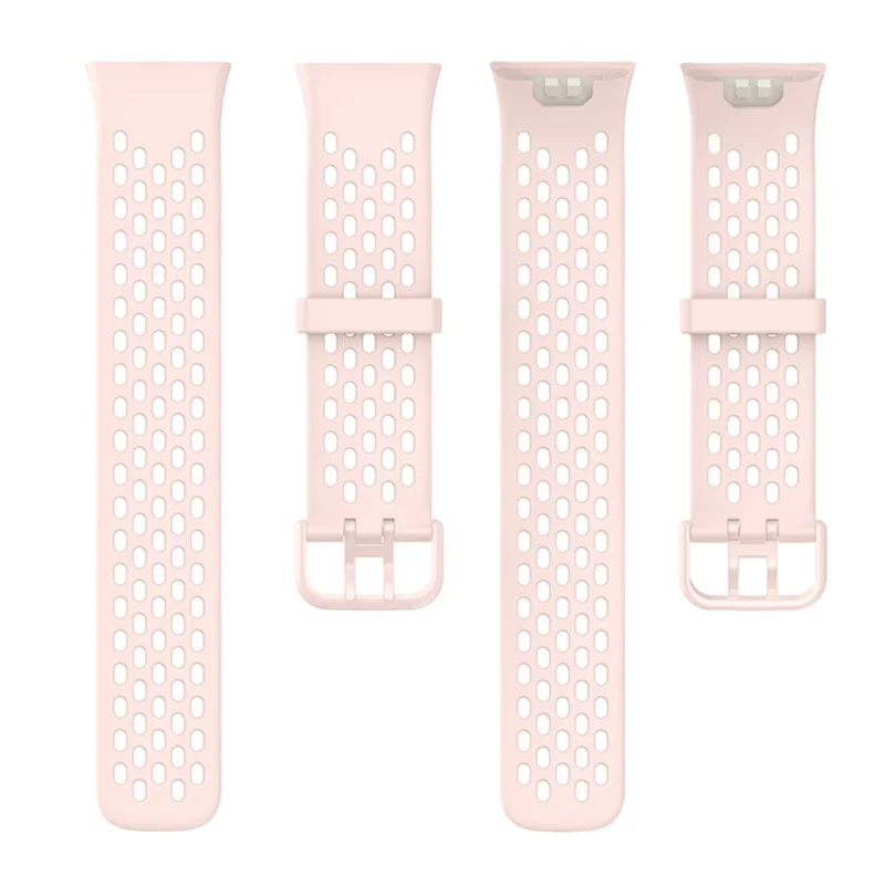 For Xiaomi Mi Band 7 Pro Soft Silicone Watch Strap Wear-resistant Breathable Replacement Band - Pink