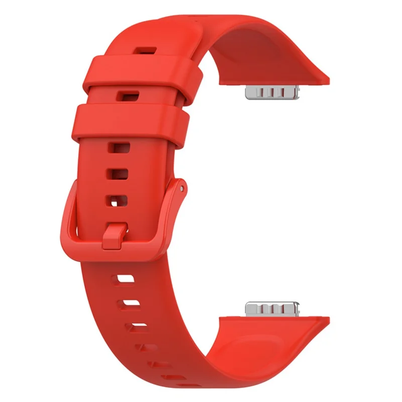 For Huawei Watch Fit 2 Strap Waterproof Silicone Watch Band - Red