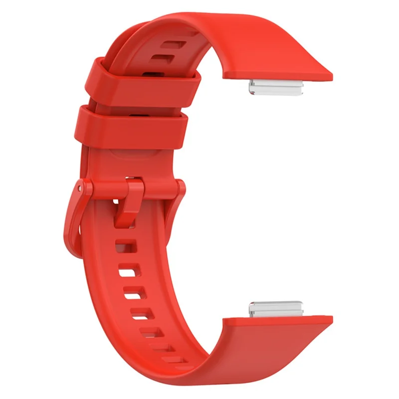 For Huawei Watch Fit 2 Strap Waterproof Silicone Watch Band - Red