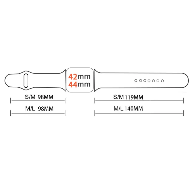 Para Apple Watch Series 10 46mm / Ultra 2 Ultra 49mm / Series 9 8 7 45mm / SE (2023) SE (2022) SE 6 5 4 44mm / 3 2 1 42mm Banda de Relógio Padrão de Halloween Silicone Pulseira, Tamanho: S / M - Abóboras Pretas