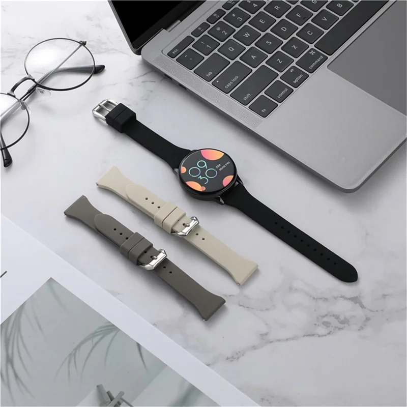 For Huawei Watch GT 3 Pro 46mm / Apex 46mm / Apex Pro Universal 22mm Replacement Strap Adjustable Silicone Wrist Band - Black