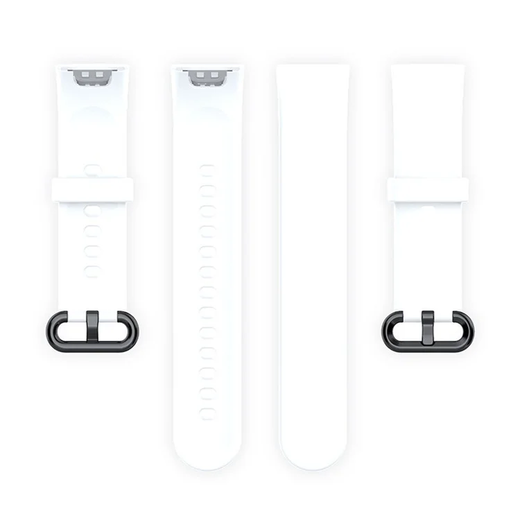 Для Xiaomi Redmi Watch Bessmation Bess 2-in-1 Watch Band+Watch Case Silicone Watch Band с Пряжкой - Черный / Белый