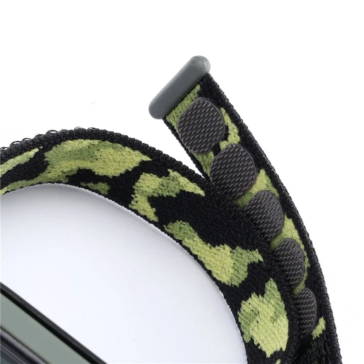 Für Xiaomi Mi Band 5 / 6 / 7 Camouflage Nylon Verstellbares Smart Watch Armband - Ersatz Handgelenkband - Armeegrün