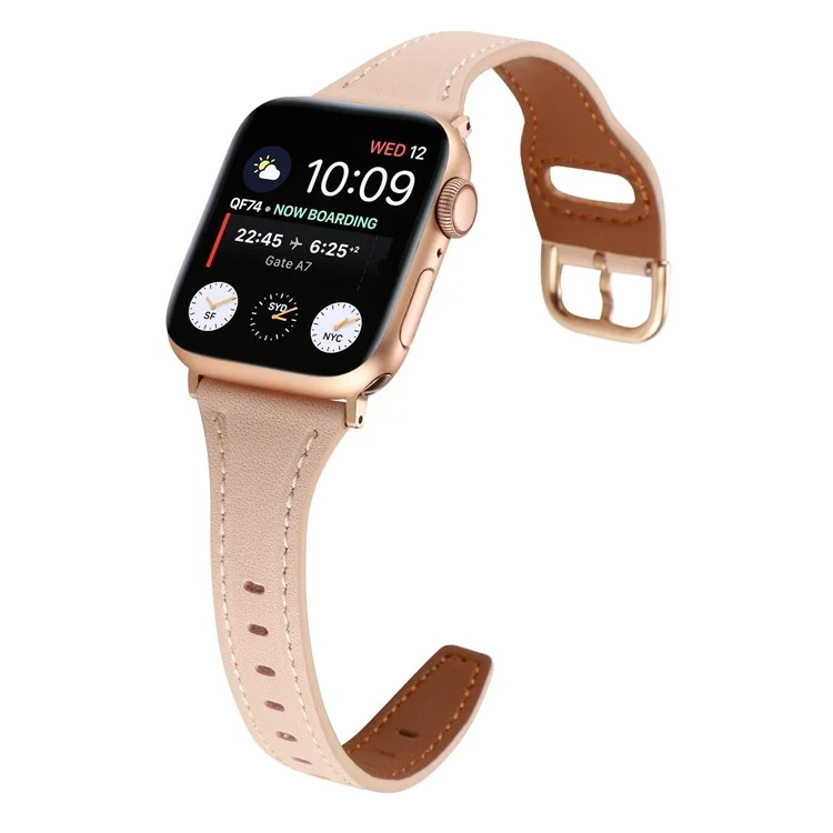 para a série apple watch 7 41mm / 6 / 5 / 4 / se 40mm / 3 / 2 / 1 relógio em forma de t de 38 mm - rosa