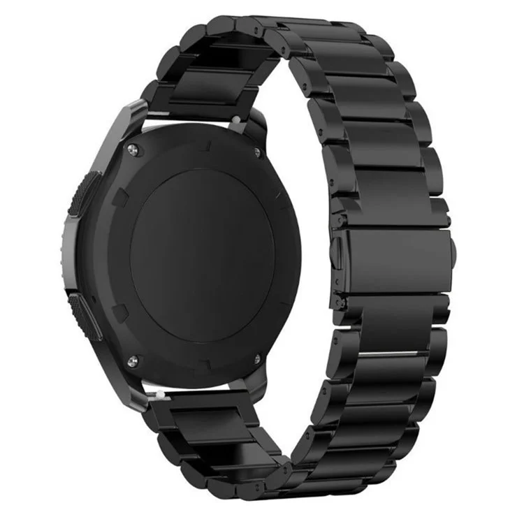 Para Garmin Forerunner 255S / Venu 2S Titanium Steel 3 Beads Smart Watch Band 18mm Correa de Repuesto Universal - Negro