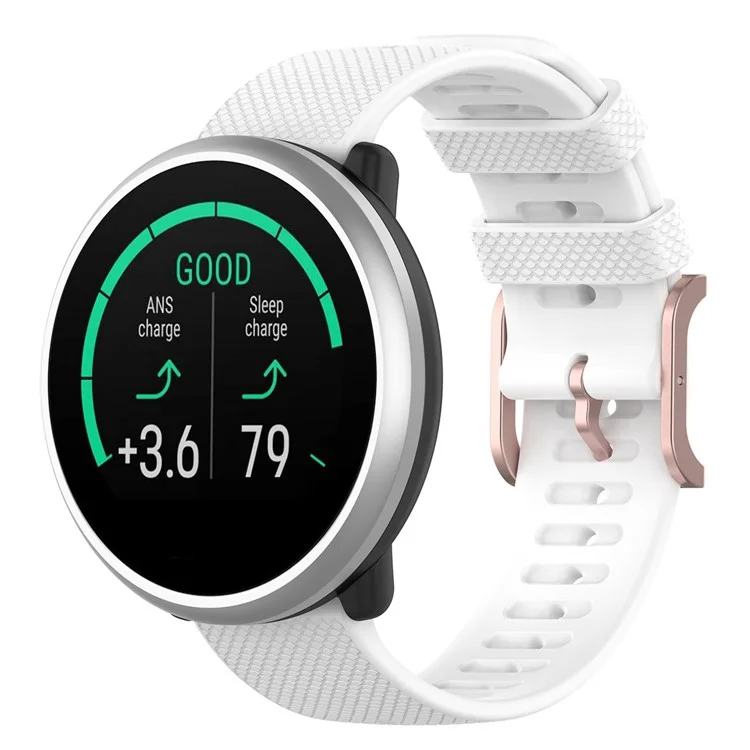 Para Samsung Galaxy Watch 5 40 mm / 44 mm / Mira 5 Pro 45 mm / Watch4 40 mm / 44 mm / Watch4 Classic 42 mm Anti-slip Dot Texture Design Silicone Watch Strap de la Muñeca de la Muñeca - Blanco
