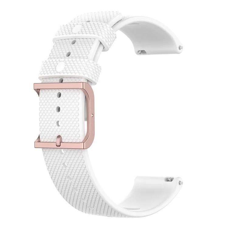 Para Samsung Galaxy Watch 5 40 mm / 44 mm / Mira 5 Pro 45 mm / Watch4 40 mm / 44 mm / Watch4 Classic 42 mm Anti-slip Dot Texture Design Silicone Watch Strap de la Muñeca de la Muñeca - Blanco