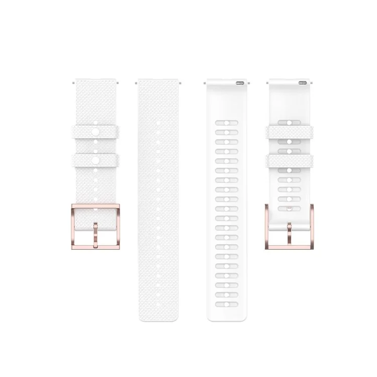 Para Samsung Galaxy Watch 5 40 mm / 44 mm / Mira 5 Pro 45 mm / Watch4 40 mm / 44 mm / Watch4 Classic 42 mm Anti-slip Dot Texture Design Silicone Watch Strap de la Muñeca de la Muñeca - Blanco