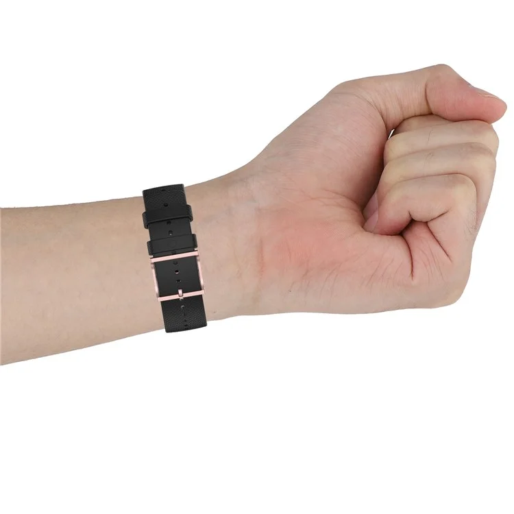 Para Samsung Galaxy Watch 5 40 mm / 44 mm / Mira 5 Pro 45 mm / Watch4 40 mm / 44 mm / Watch4 Classic 42 mm Anti-slip Dot Texture Design Silicone Watch Strap de la Muñeca de la Muñeca - Blanco