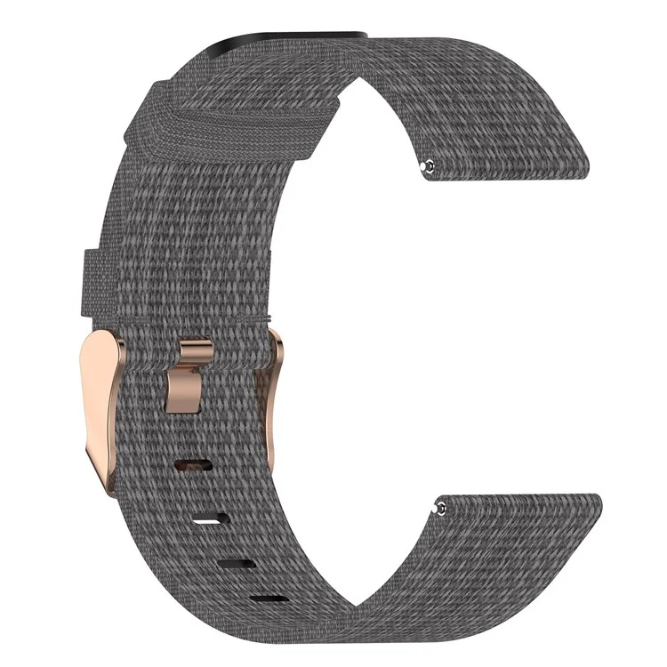 Para Samsung Galaxy Watch 5 40 mm / 44 mm / Mira 5 Pro 45mm Nylon Watch Band Pink Buckle Strap de Muñeca Ajustable - Gris Oscuro