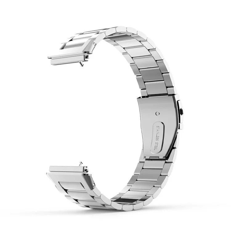 Per Huawei Band 7 Tre perline Cinturino per orologio di ricambio in acciaio inossidabile anti-graffio - Argento