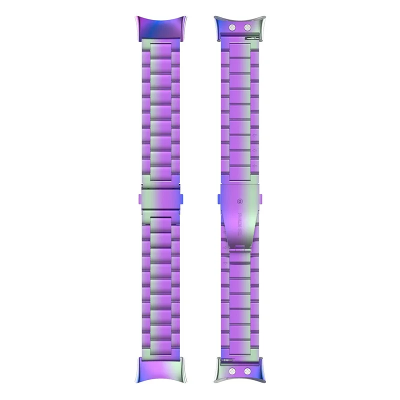 For Garmin Forerunner 45 / 45S  /  Swim 2 Quick Release Watch Strap Metal Watch Band Replacement Strap with Folding Clasp - Colorful