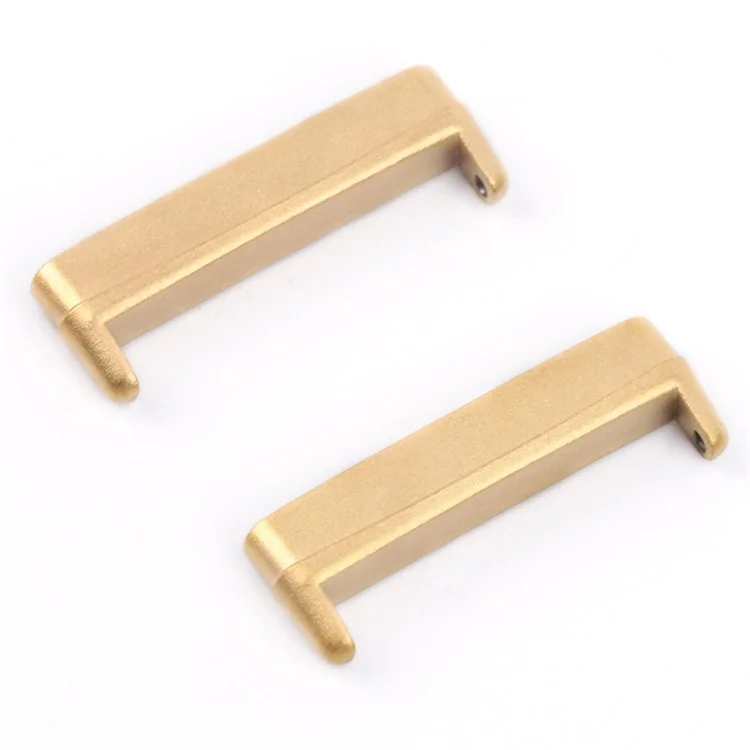 1Pair For Fitbit Versa 4 / Sense 2 Metal Watch Strap Adapter Watch Band Connector Kit - Gold