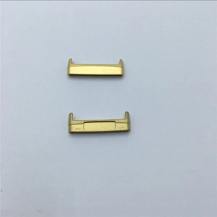 1Pair For Fitbit Versa 4 / Sense 2 Metal Watch Strap Adapter Watch Band Connector Kit - Gold