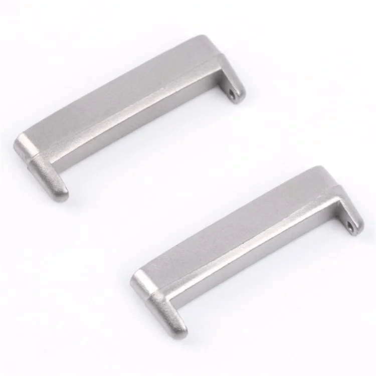 1 paire pour Fitbit Versa 4 / Sense 2 Adaptateur de bracelet de montre en métal - Argent