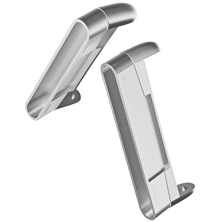 1 paire pour Fitbit Versa 4 / Sense 2 Adaptateur de bracelet de montre en métal - Argent